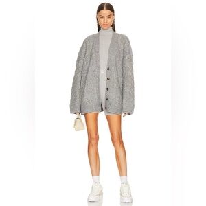 Helsa Serena cable knit cardigan